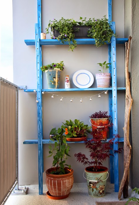 DIY Regal und Balkonbepflanzung