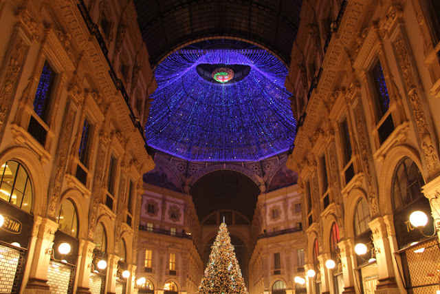 Galleria Vittorio Emanuele II - Weihnachtsbeleuchtung