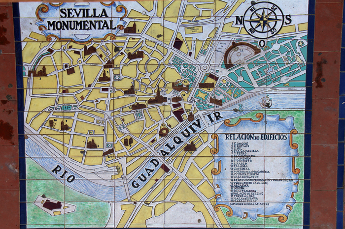 Mosaik der Provinzen am Plaza de Espana, Sevilla