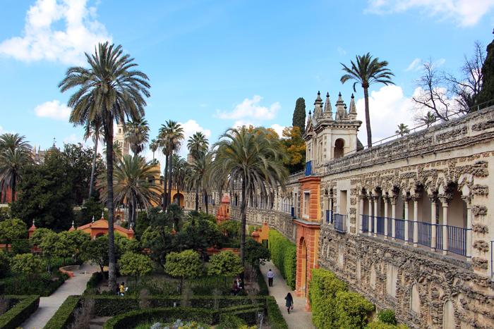 Garten des Real Alcazar in Sevilla, Schauplatz von Game of Thrones