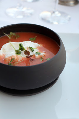 Tomatensuppe im Restaurant Le Provencal, Giens