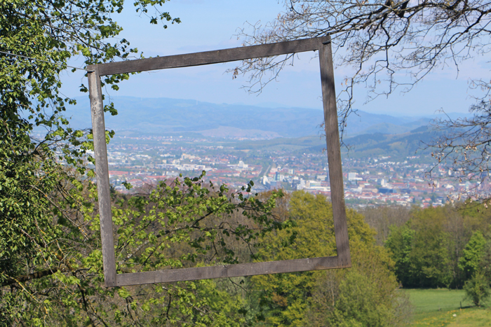 Wanderweg zum Schönberg-Gipfel, Blick auf Freiburg
