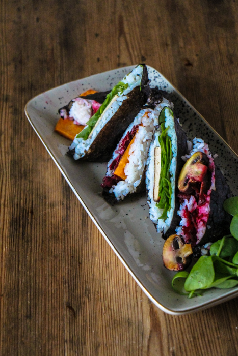Onigirazu veganes Sushi Sandwich