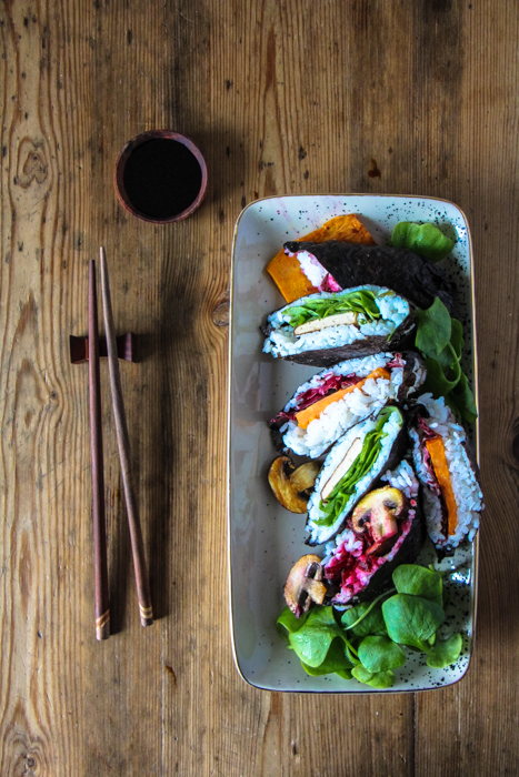 Onigirazu veganes Sushi Sandwich 