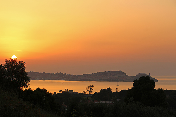 Sonnenuntergang Elba mit Blick auf Portoferraio