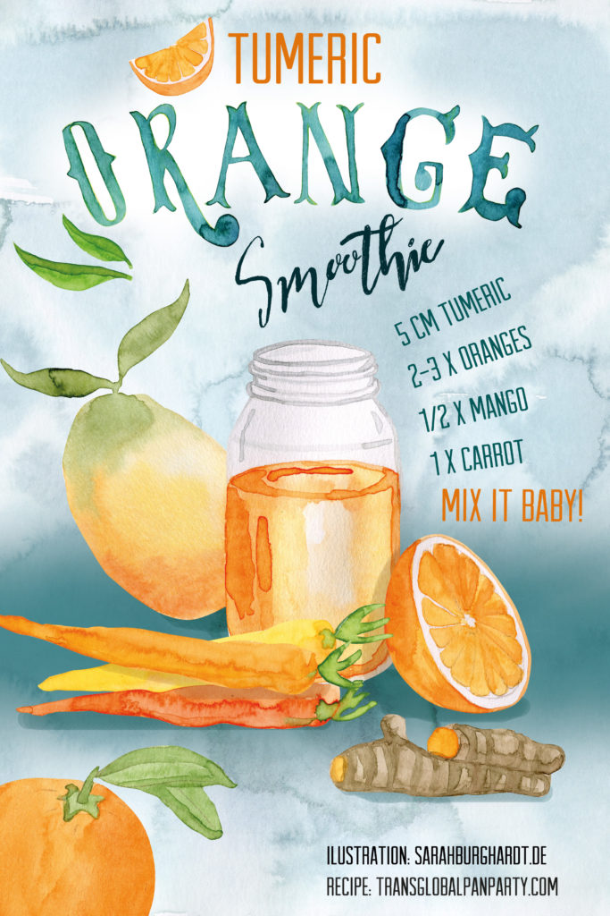 Orangen-Kurkuma-Smoothie