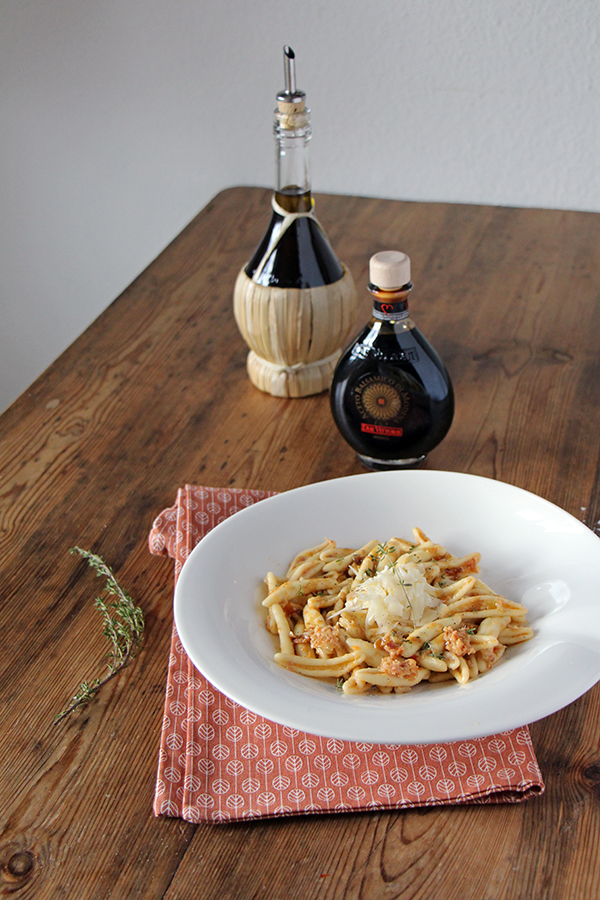 Fusilli Spaccati mit Artischocken-Pesto, vegetarisches Pasta-Gericht