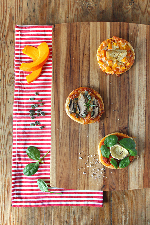 Vegane Minipizzen für Silvester - leckeres Fingerfood Rezept