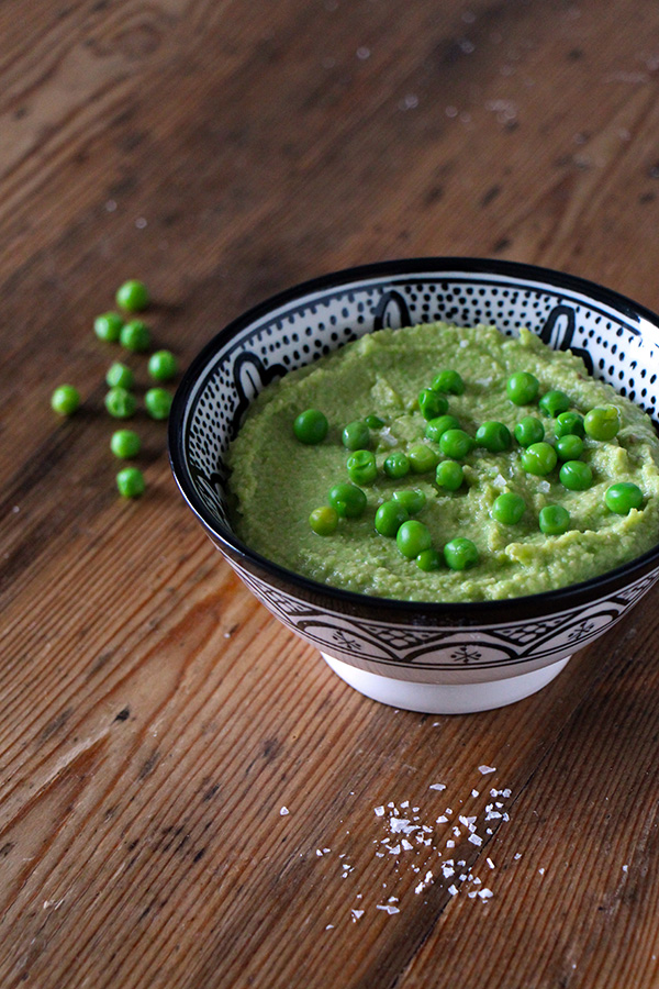 Veganer Hummus mit Grünen Erbsen