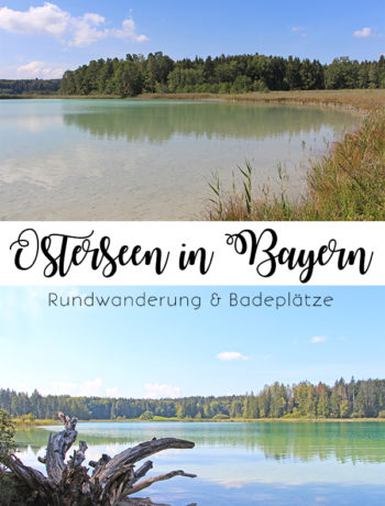 Rundwanderung und Badeplätze an den Osterseen in Bayern