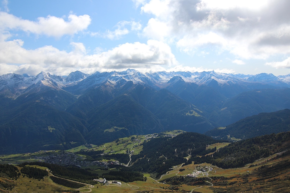 Ausblick auf die Alpen, Region Serfaus Fiss Ladis