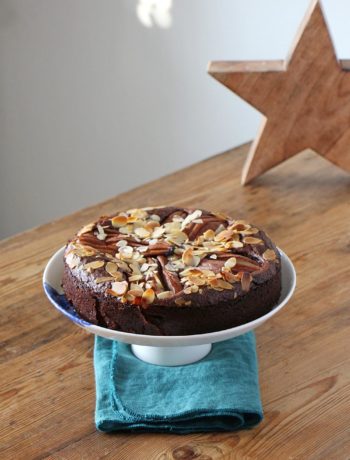 Birnen-Brownie-Kuchen